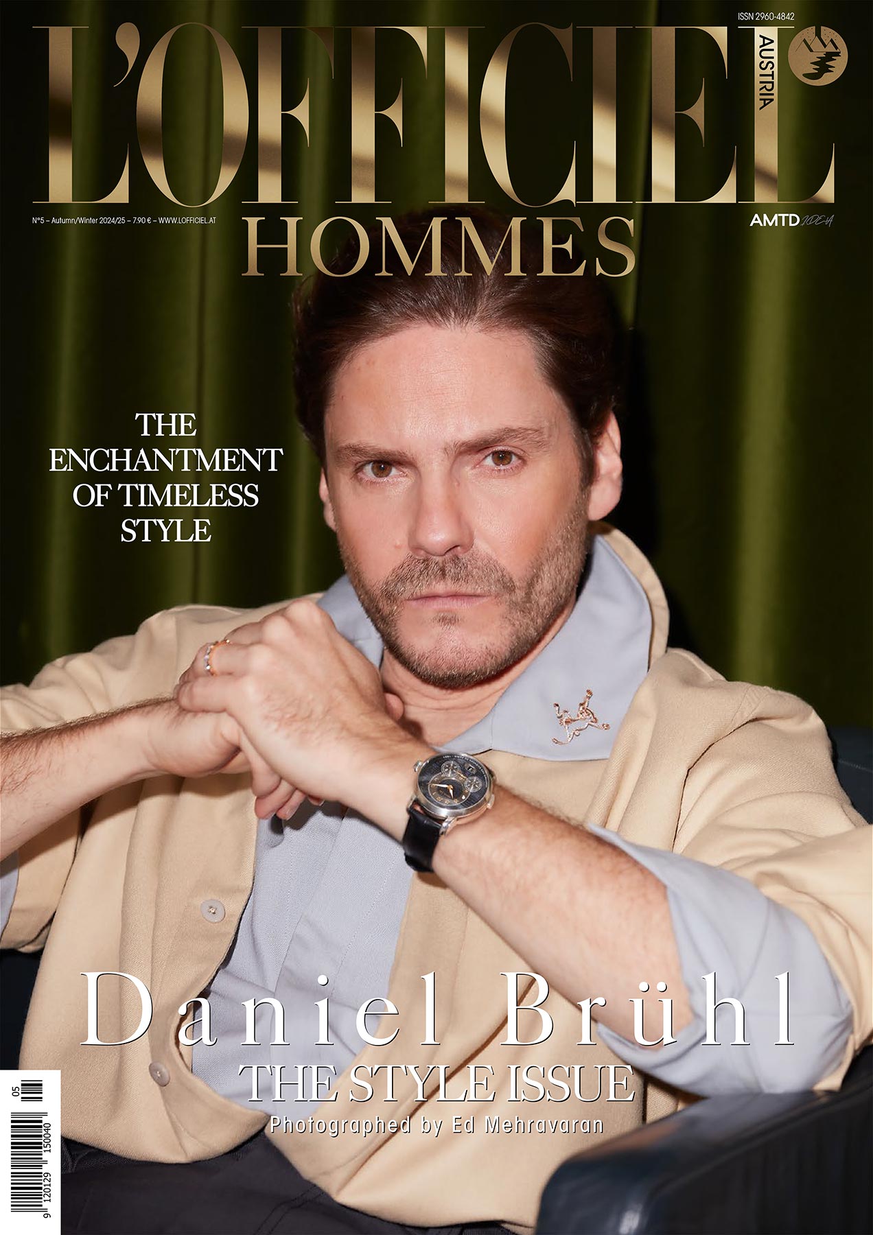 Daniel Brühl Cover Fotoshooting von Ed Mehravaran